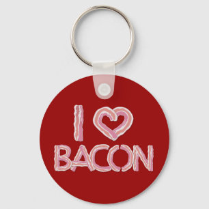 Chaveiro Eu Amo Bacon
