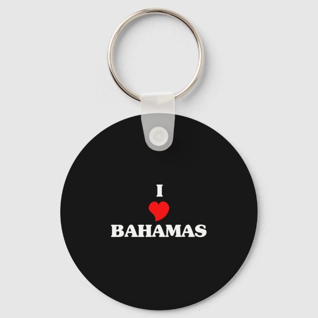 Chaveiro Eu Amo Bahamas (Frente)