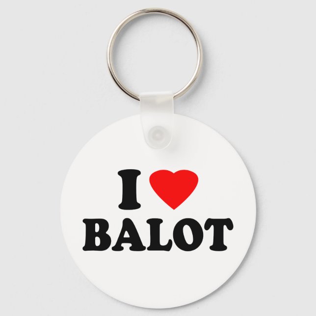 Chaveiro Eu Amo Balot (Frente)