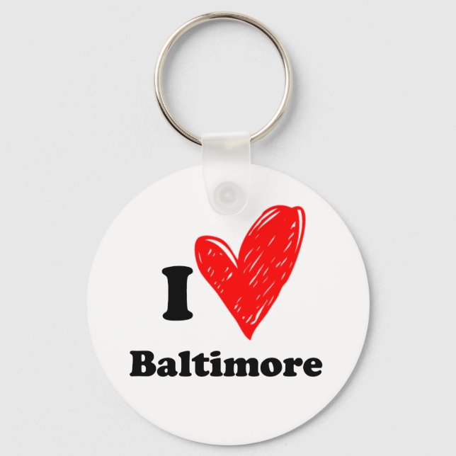 Chaveiro Eu amo Baltimore (Frente)