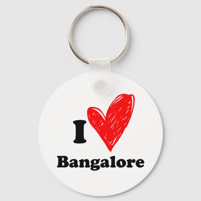 Chaveiro Eu amo Bangalore (Frente)