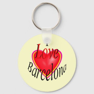 Chaveiro Eu amo Barcelona!