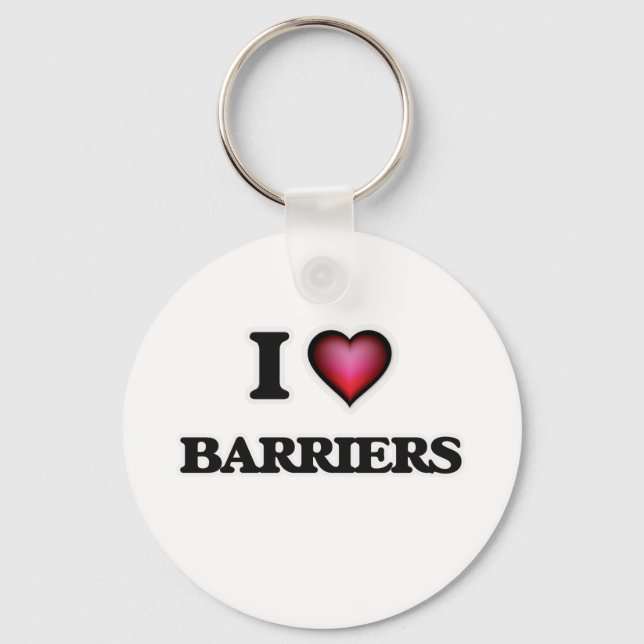 Chaveiro Eu Amo Barriers (Frente)