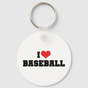 Chaveiro Eu Amo Baseball Keychain
