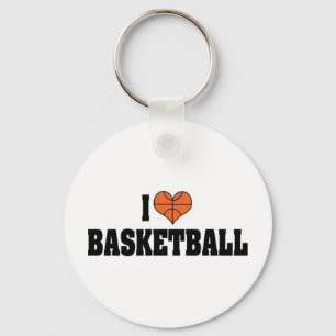 Chaveiro Eu Amo Basquete Pingente de Chave