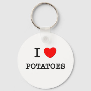 Chaveiro Eu amo BATATAS (a comida)