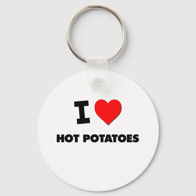 Chaveiro Eu Amo Batatas Quentes (Frente)