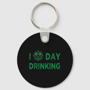 Chaveiro Eu Amo Beber Durante o Dia no Dia de São Patrício