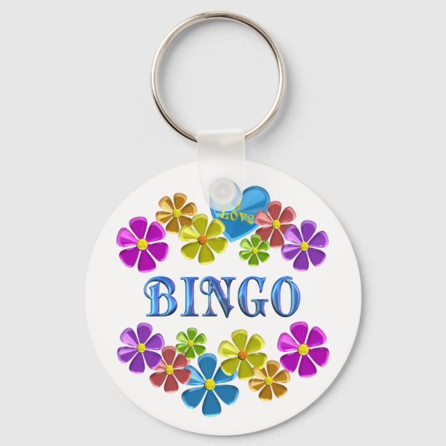Chaveiro Eu Amo Bingo (Frente)