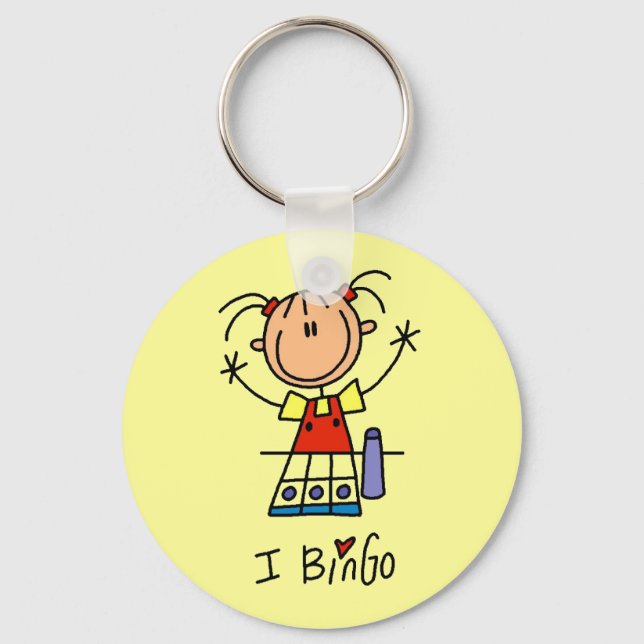 Chaveiro Eu Amo Bingo (Frente)