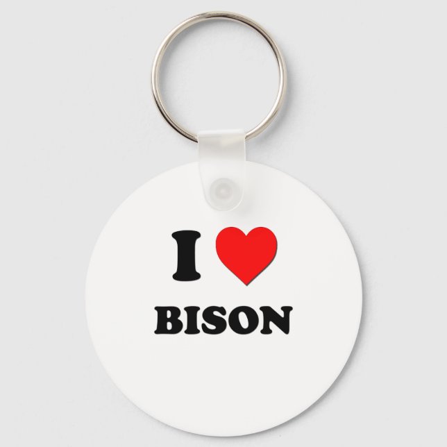 Chaveiro Eu Amo Bison (Frente)