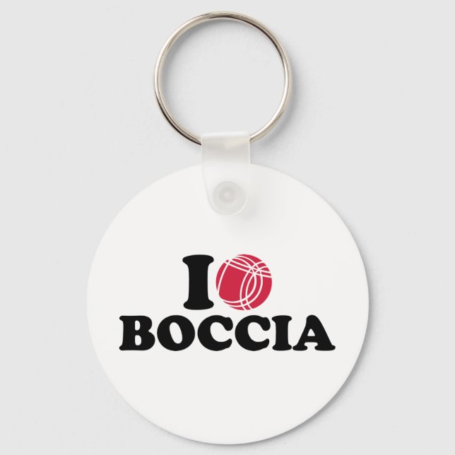 Chaveiro Eu amo Boccia Boule (Frente)