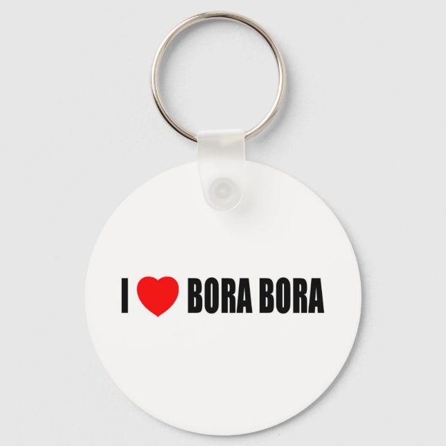 Chaveiro Eu Amo Bora Bora (Frente)