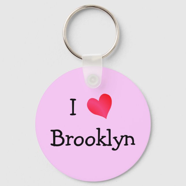 Chaveiro Eu Amo Brooklyn (Frente)