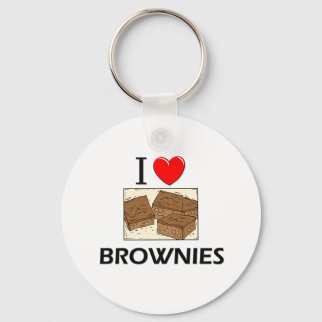 Chaveiro Eu Amo Brownies (Frente)