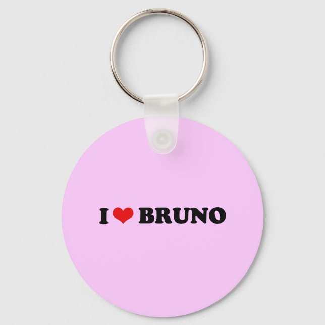 CHAVEIRO EU AMO BRUNO (Frente)