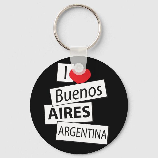 Chaveiro Eu Amo Buenos Aires (Frente)