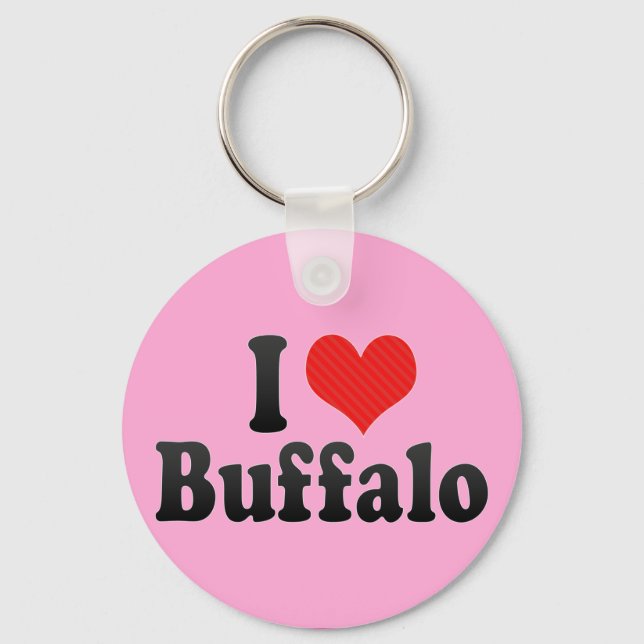 Chaveiro Eu Amo Buffalo (Frente)