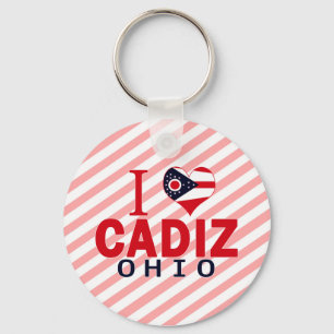 Chaveiro Eu amo Cadiz, Ohio