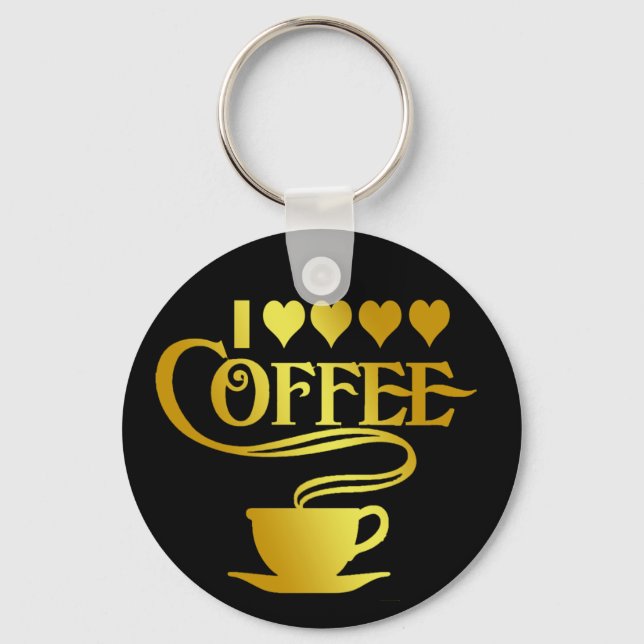 CHAVEIRO EU AMO CAFÉ (Frente)