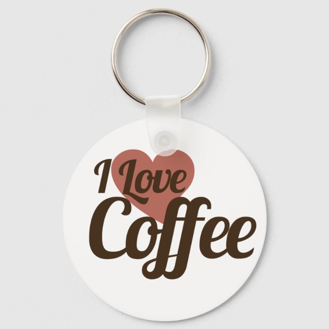 Chaveiro Eu Amo Café (Frente)