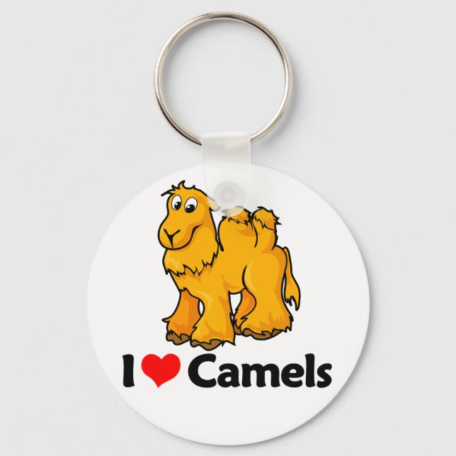 Chaveiro Eu Amo Camelos (Frente)