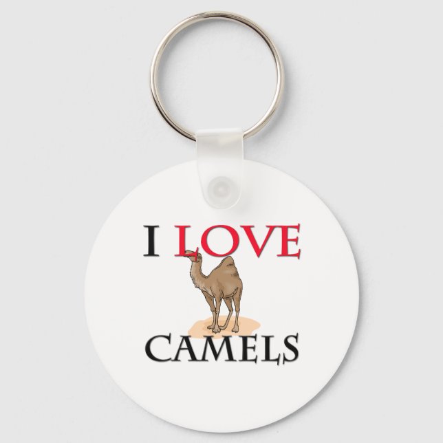 Chaveiro Eu Amo Camelos (Frente)