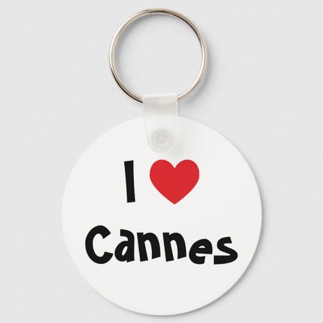 Chaveiro Eu Amo Cannes (Frente)
