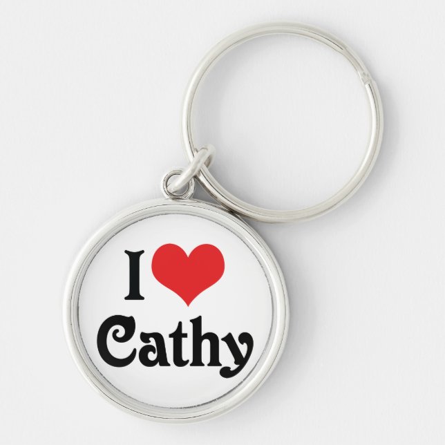 Chaveiro Eu Amo Cathy (Frente)