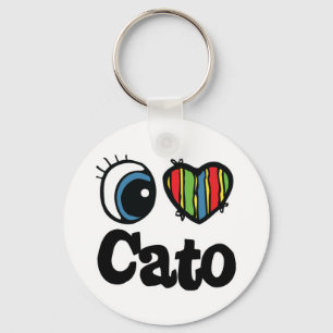 Chaveiro Eu amo Cato