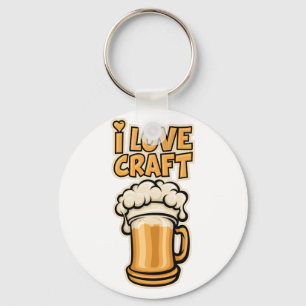 Chaveiro Eu Amo Cerveja Artesanato