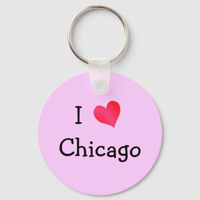 Chaveiro Eu amo Chicago (Frente)