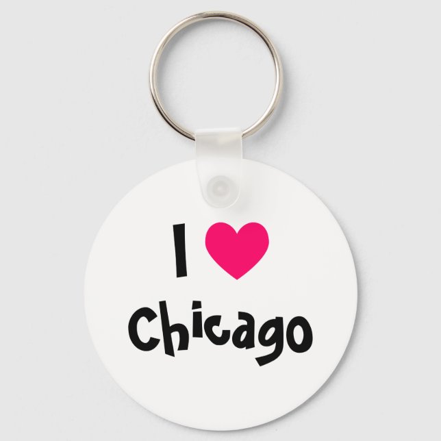 Chaveiro Eu amo Chicago (Frente)