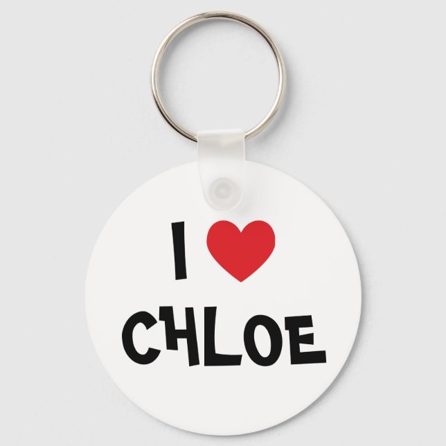 Chaveiro Eu Amo Chloe (Frente)