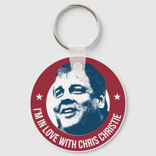 Chaveiro Eu amo Chris Christie (Frente)