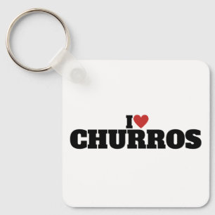 Chaveiro Eu Amo Churros