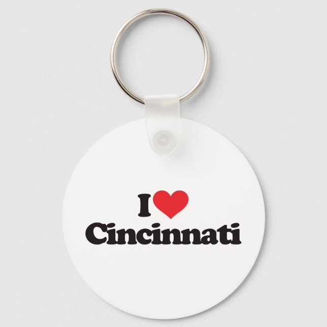 Chaveiro Eu Amo Cincinnati (Frente)