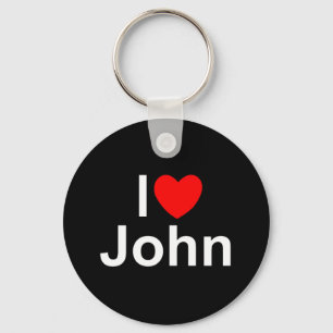 Chaveiro Eu amo (coração) John