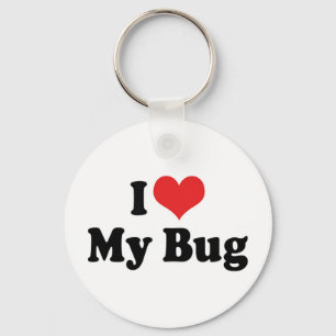 Chaveiro Eu Amo Coração Meu Bug - Amantes de Besouro