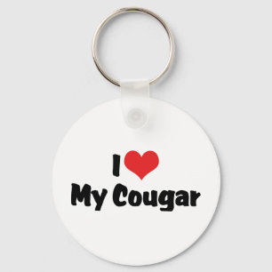 Chaveiro Eu Amo Coração Meu Cougar