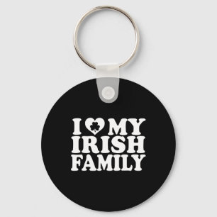 Chaveiro Eu Amo Coração Meu Dia de São Patrício Da Família 