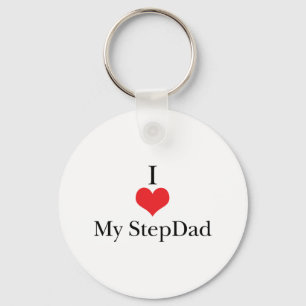 Chaveiro Eu amo (coração) meu StepDad