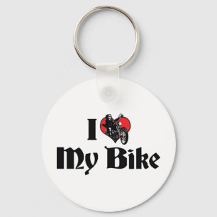 Chaveiro Eu Amo Coração Minha Bicicleta - Amante De Bicicle