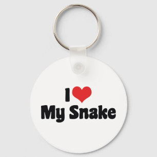 Chaveiro Eu Amo Coração Minha Cobra - Amante de Cobras