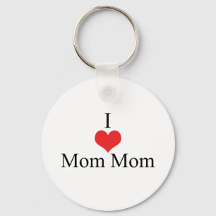 Chaveiro Eu amo (coração) MomMom