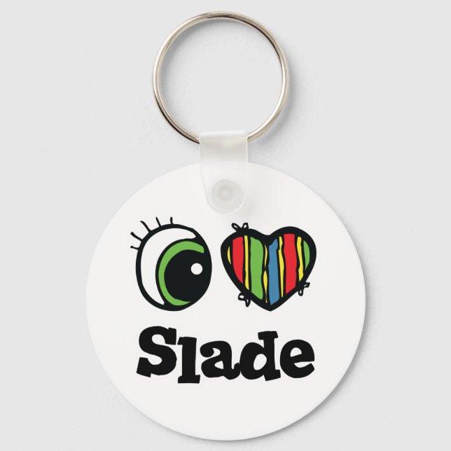 Chaveiro Eu Amo (Coração) Slade (Frente)