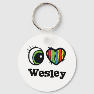 Chaveiro Eu Amo (Coração) Wesley