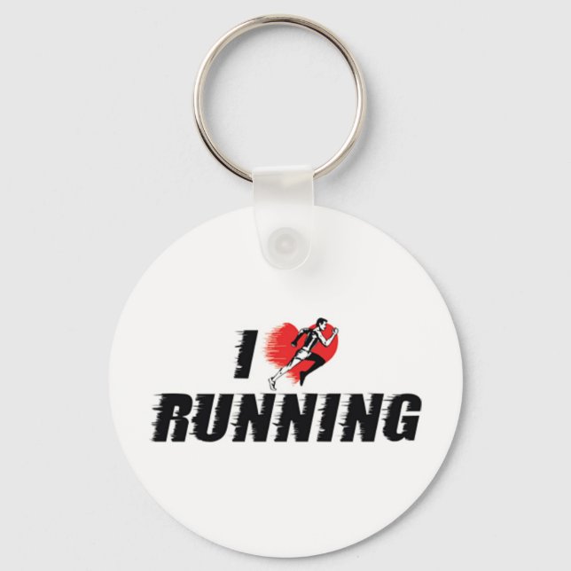 Chaveiro Eu Amo Corrida Pingente (Frente)