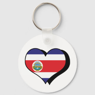 Chaveiro Eu Amo Costa Rica Pingente de Chaves