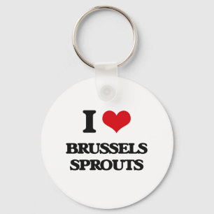 Chaveiro Eu amo couves de Bruxelas